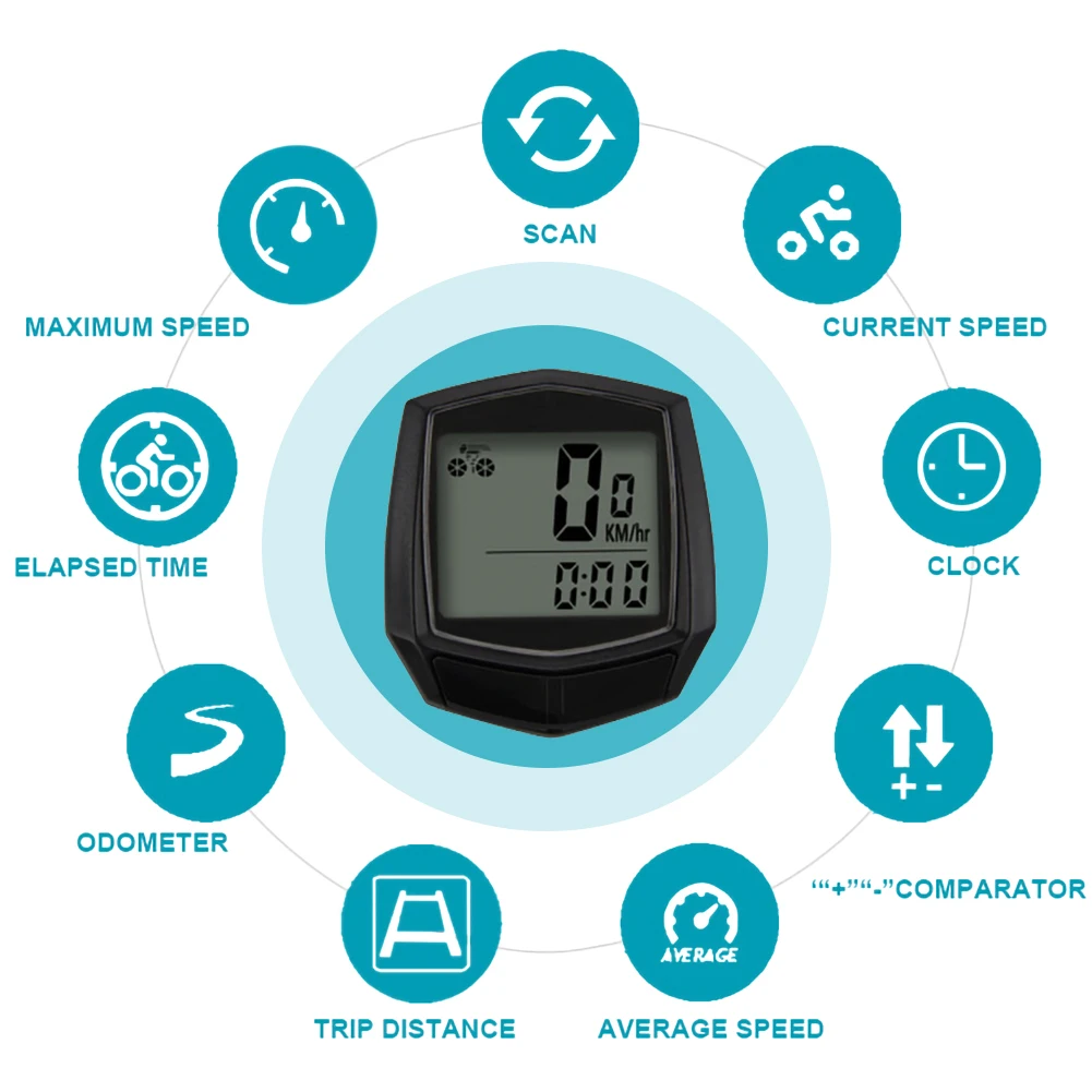 Bike Wired Stopwatch Bicycle Computer Multifunction Speedometer Odometer Sensor Outdoor Sport Accessories
Bike Wired Stopwatch Bicycle Computer Multifunction Speedometer Odometer Sensor Outdoor Sport Accessories