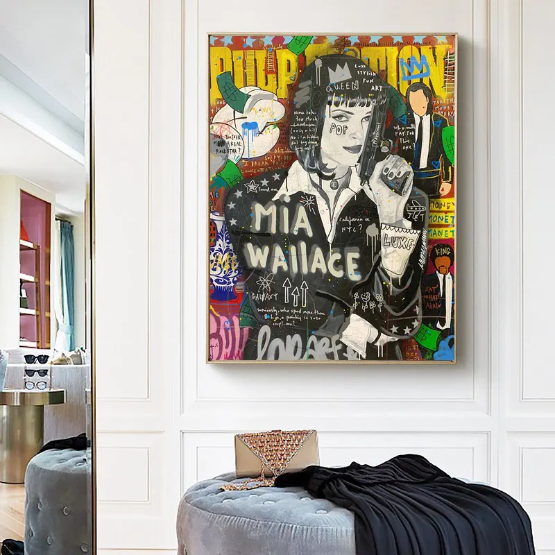 Graffiti Modern Pop Women Canvas Prints Posters And Painting Abstract Killer Pictures On The Wall For Living Room Home Decor 
Graffiti Modern Pop Women Canvas Prints Posters And Painting Abstract Killer Pictures On The Wall For Living Room Home Decor