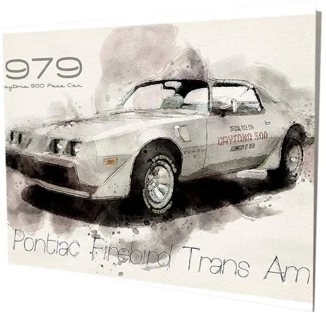 1979 Compatible with Pontiac Trans Am Fire Bird Watercolor Design Muscle Car Vintage Style Metal Signs Metal Tin Alum
1979 Compatible with Pontiac Trans Am Fire Bird Watercolor Design Muscle Car Vintage Style Metal Signs Metal Tin Alum