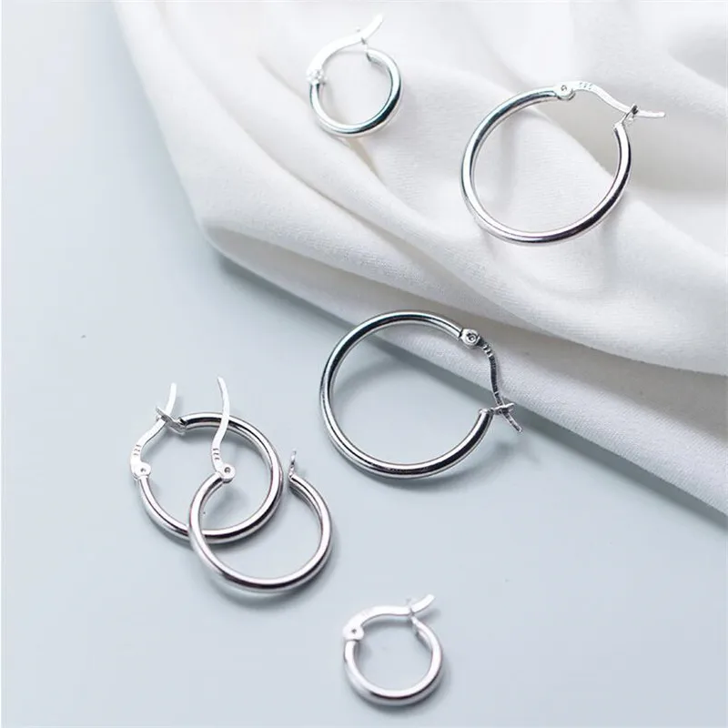925 Sterling Silver Circle Percing Hoop Earring For Women Party Wedding Fashion Trendy Jewelry Oorbellen Pendientes eh754
925 Sterling Silver Circle Percing Hoop Earring For Women Party Wedding Fashion Trendy Jewelry Oorbellen Pendientes eh754