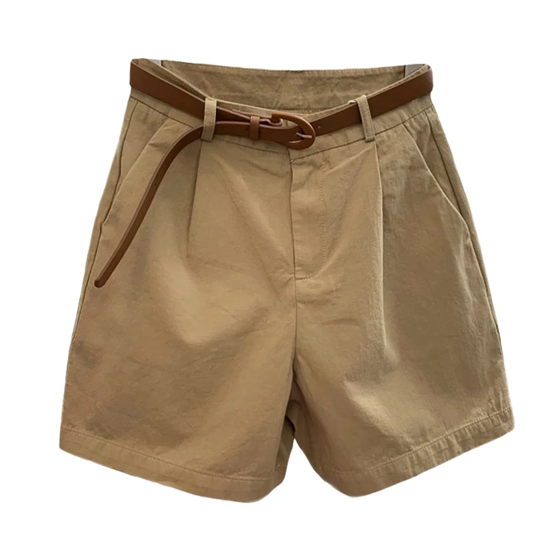 khaki women shorts 2020 summer new high waist pocket solid casual all match female shorts top quality
khaki women shorts 2020 summer new high waist pocket solid casual all match female shorts top quality