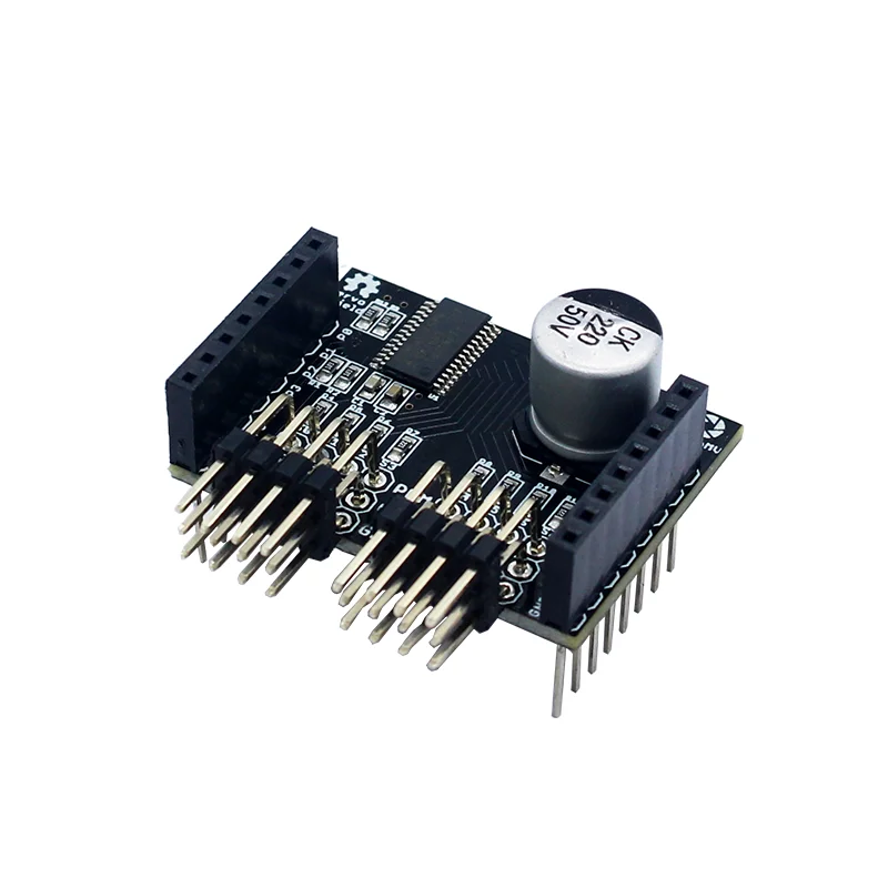 Compatible with Openmv4 H7 3m7 8-way Steering Gear Module Multi-channel PWM Driver Board 01studio
Compatible with Openmv4 H7 3m7 8-way Steering Gear Module Multi-channel PWM Driver Board 01studio