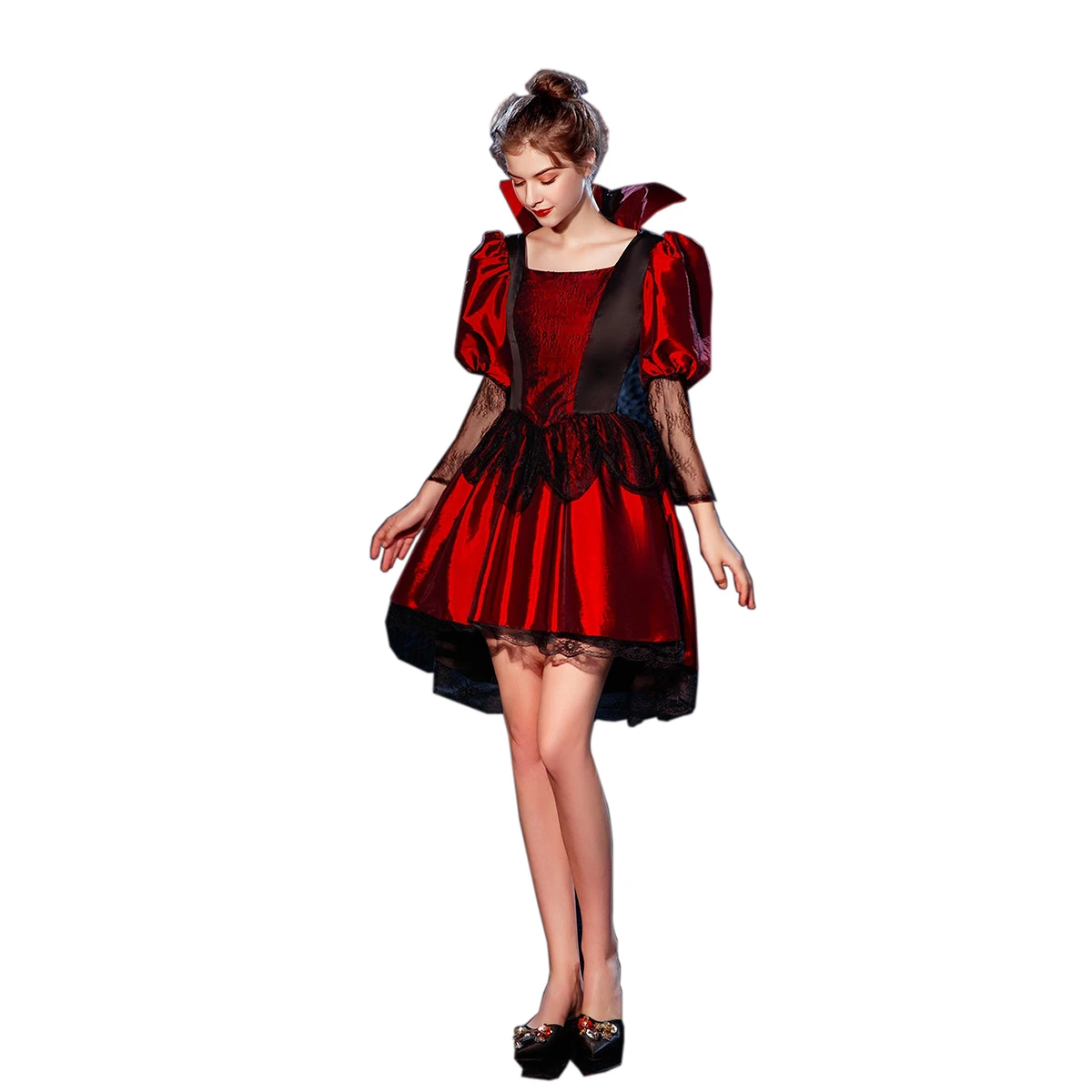 women's court dress Halloween role-playing short stand collar dress masquerade Victorian dress
women's court dress Halloween role-playing short stand collar dress masquerade Victorian dress