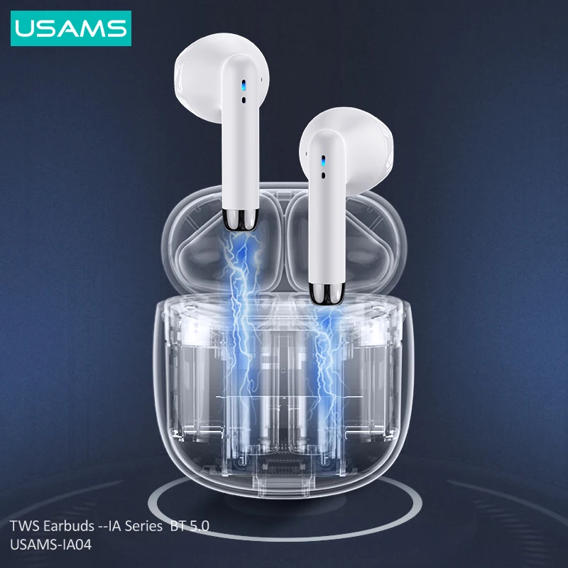 USAMS IA TWS Wireless Earbuds Bluetooth 5.0 High-Perfomance Headphones Headset HiFi Stereo Earphones For Android iPhone Devices
USAMS IA TWS Wireless Earbuds Bluetooth 5.0 High-Perfomance Headphones Headset HiFi Stereo Earphones For Android iPhone Devices