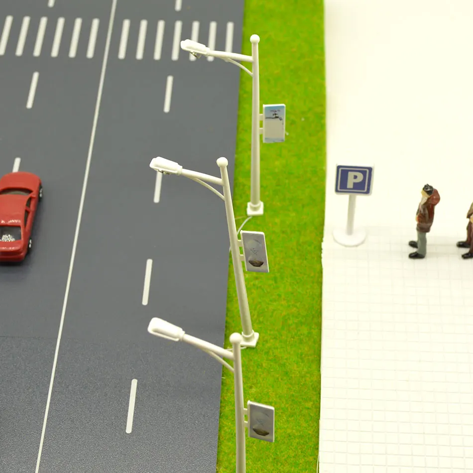 50pcs Scale Miniature Outdoor Model Light LED Street Lamp Advertising For Building Road Landscape Layout Plastic 
50pcs Scale Miniature Outdoor Model Light LED Street Lamp Advertising For Building Road Landscape Layout Plastic