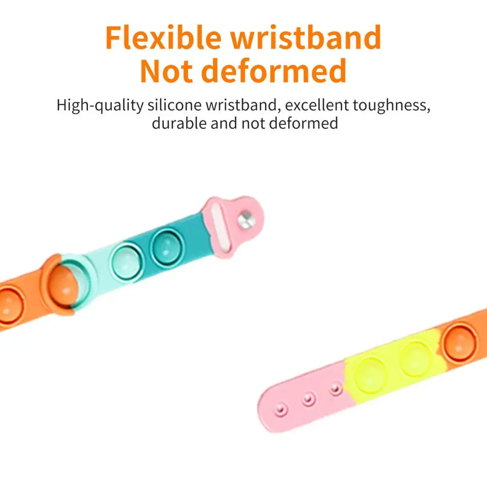 25*3cm Sensory Toy Wristband Toys Push Bubble For Kids Adult Anti-stress Squeeze Autism Stress Relief Toy Silicone Bracelet
25*3cm Sensory Toy Wristband Toys Push Bubble For Kids Adult Anti-stress Squeeze Autism Stress Relief Toy Silicone Bracelet