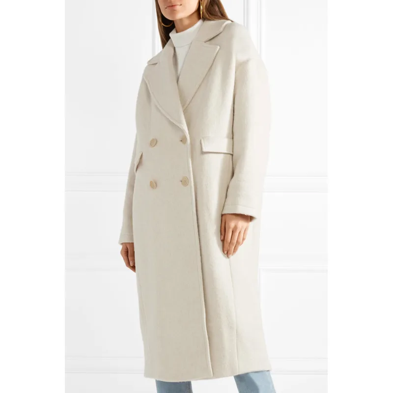 New 2021 Fall Winter Women Simple Wool Maxi Long Double Breasted Coat Silhouet Female Outerwear Manteau Femme Abrigos Mujer
New 2021 Fall Winter Women Simple Wool Maxi Long Double Breasted Coat Silhouet Female Outerwear Manteau Femme Abrigos Mujer