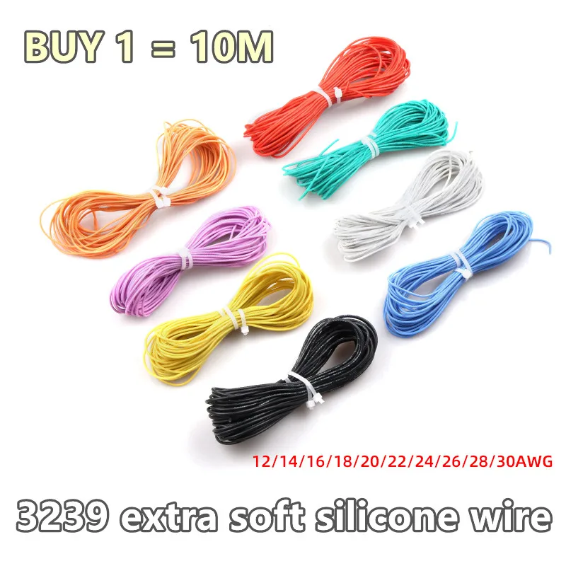10 meter / LOT 3239 18AWG 20AWG 22AWG 24AWG 26AWG 28AWG 30AWG soft silicone electronic wire PVC wire welding wire
10 meter / LOT 3239 18AWG 20AWG 22AWG 24AWG 26AWG 28AWG 30AWG soft silicone electronic wire PVC wire welding wire