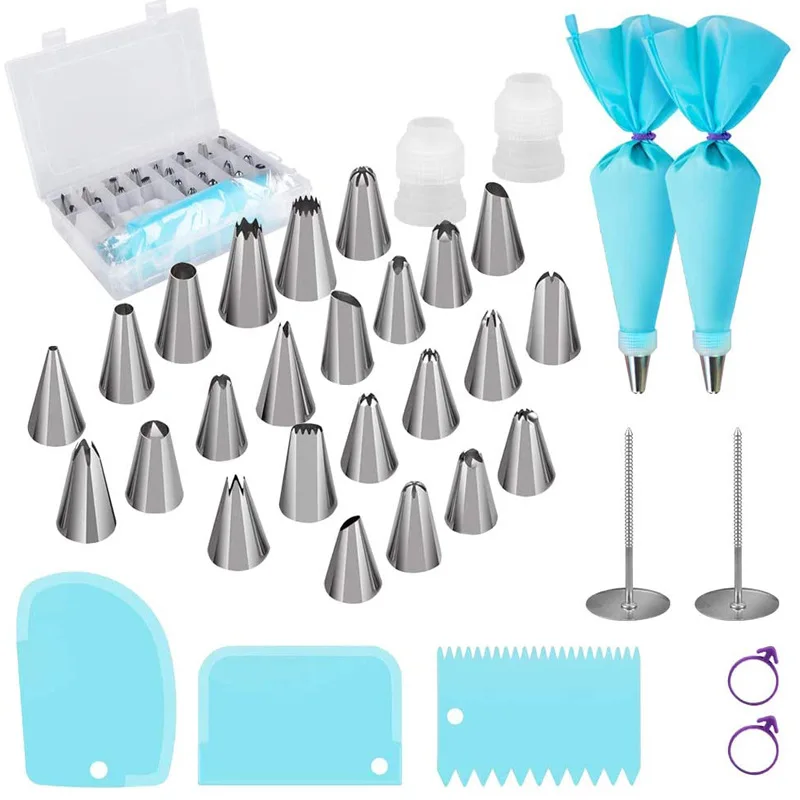 With Numbered 35-piece Cake Decorating Tool, 24-head Decorating Mouth Decorating Bag Cream Scraper Kit
With Numbered 35-piece Cake Decorating Tool, 24-head Decorating Mouth Decorating Bag Cream Scraper Kit