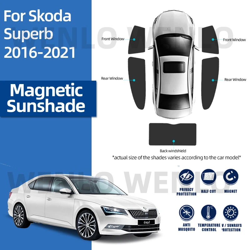 Магнитный солнцезащитный козырек для Skoda Superb 2016-2021, затемняющий солнцезащитный козырек, сетка для автомобиля, занавески без провисания, око...
Магнитный солнцезащитный козырек для Skoda Superb 2016-2021, затемняющий солнцезащитный козырек, сетка для автомобиля, занавески без провисания, око...