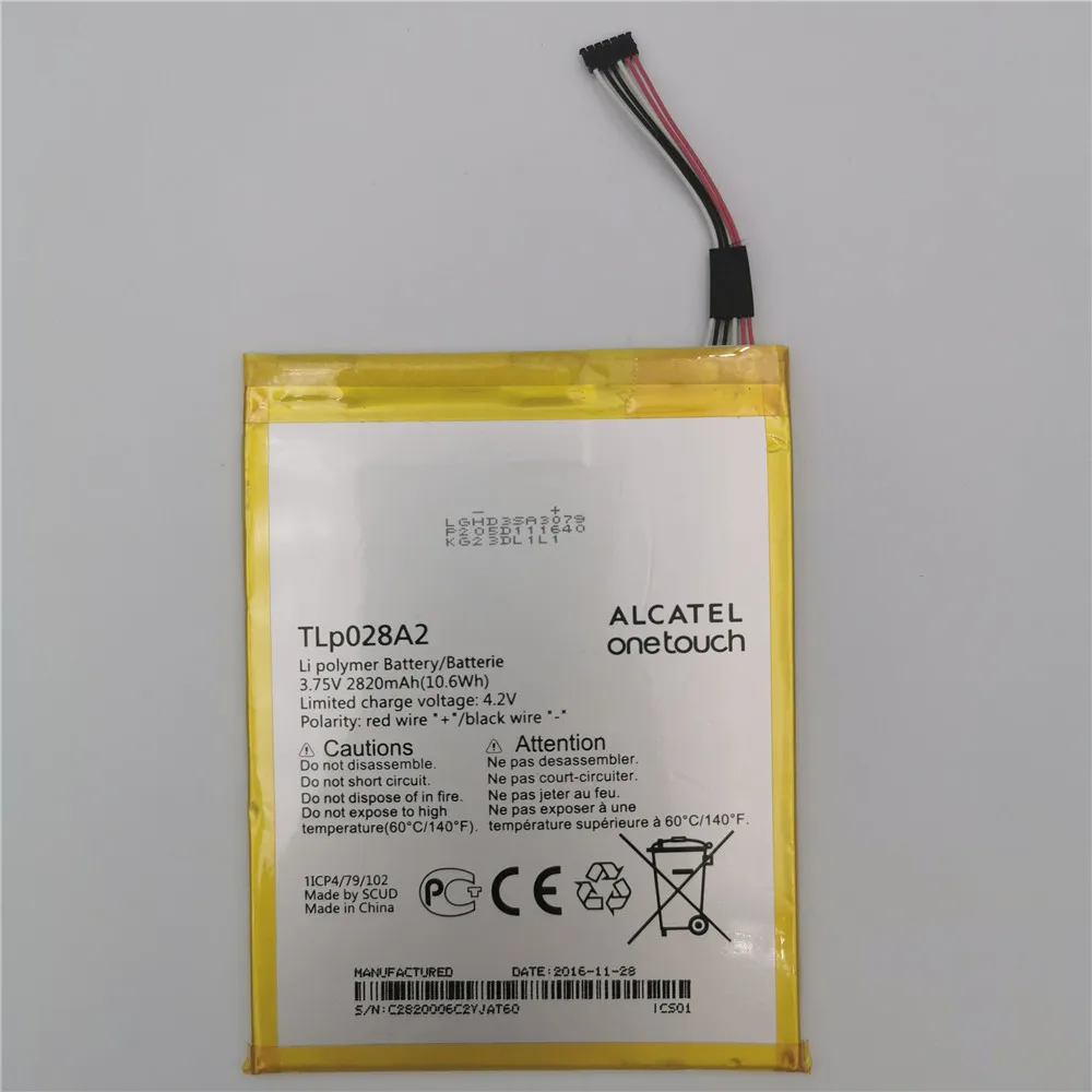 Оригинальный сменный аккумулятор 2820 мАч TLP028AD TLP028A2 Аккумулятор для Alcatel One Touch Onetouch батареи
Оригинальный сменный аккумулятор 2820 мАч TLP028AD TLP028A2 Аккумулятор для Alcatel One Touch Onetouch батареи
