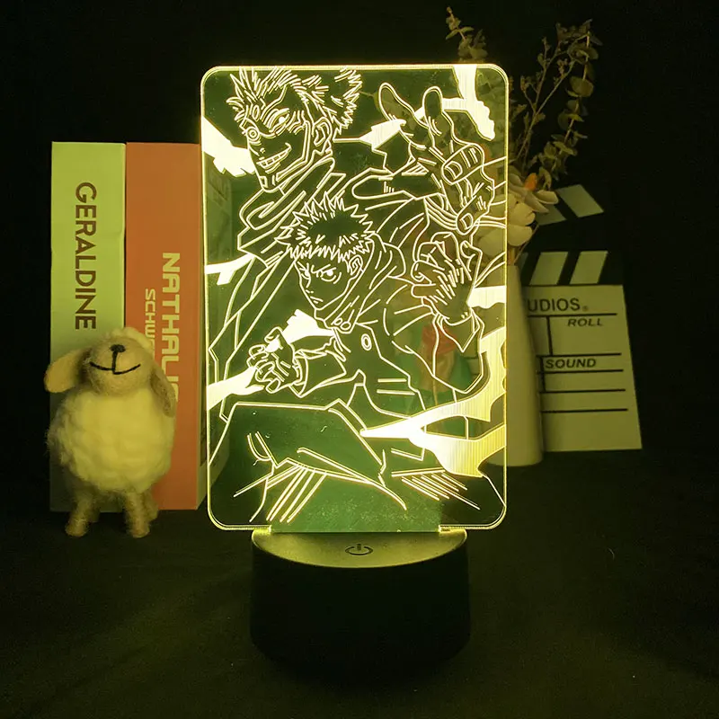 Manga Figure Jujutsu Kaisen 3D Night Light Bluetooth Speaker 16 Colors Party Atmosphere Manga Fans Around Gifts for Children 
Manga Figure Jujutsu Kaisen 3D Night Light Bluetooth Speaker 16 Colors Party Atmosphere Manga Fans Around Gifts for Children