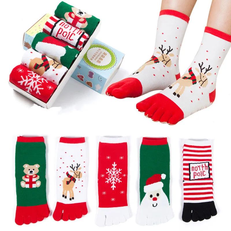 Children's Christmas Cartoon Socks Warm Comfortable and Breathable Five Finger Socks NEW for 7-12 Years old in Autumn and Winter
Children's Christmas Cartoon Socks Warm Comfortable and Breathable Five Finger Socks NEW for 7-12 Years old in Autumn and Winter