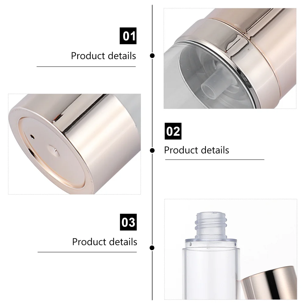 6pcs Pump Dispenser Airless Makeup Storage Containers Cosmetics Storage Holder
6pcs Pump Dispenser Airless Makeup Storage Containers Cosmetics Storage Holder