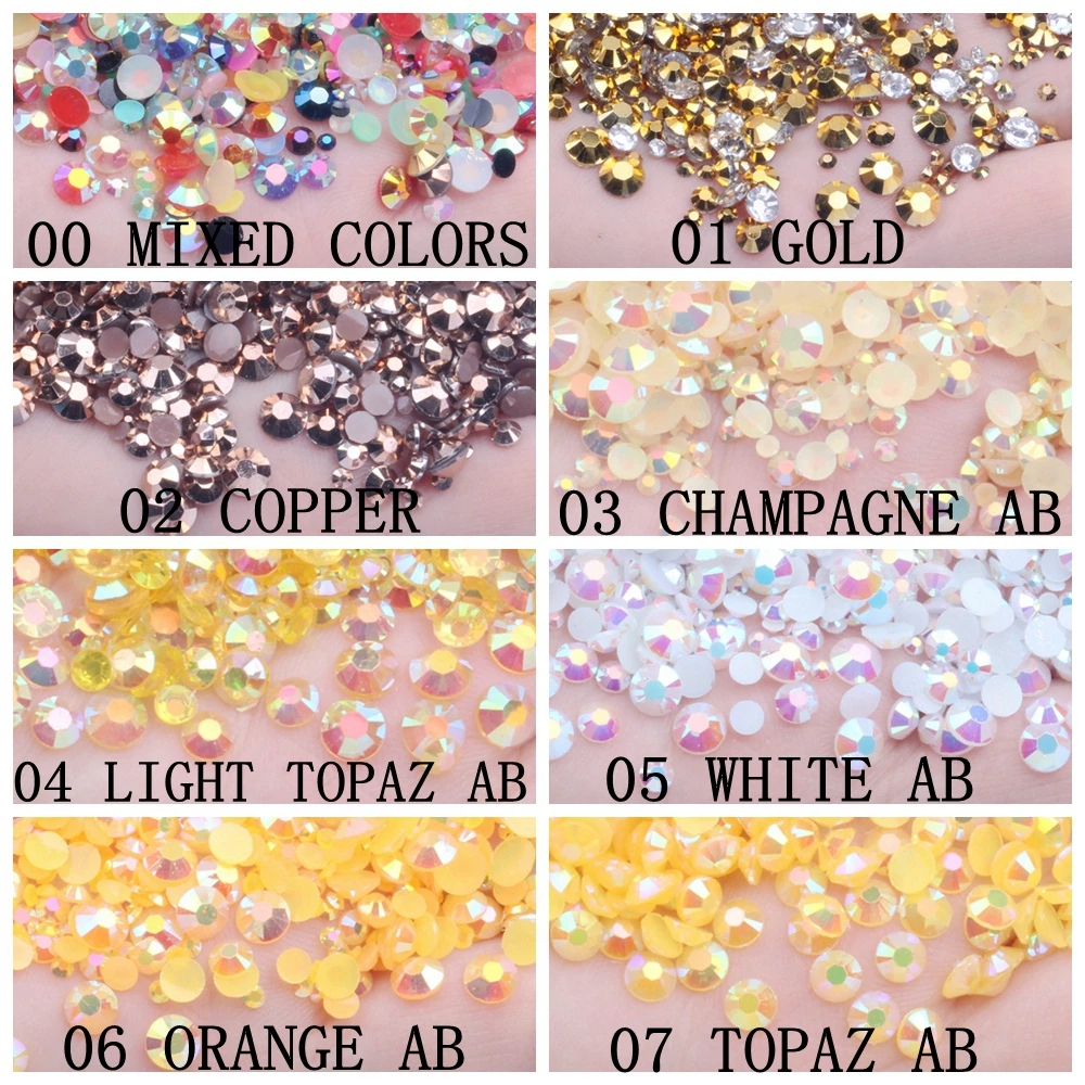 Resin Rhinestones Orange AB 500/1000pcs 2-6mm Round Flatback Non Hotfix Diamonds DIY 3D Nails Art Phone Cases Decorations
Resin Rhinestones Orange AB 500/1000pcs 2-6mm Round Flatback Non Hotfix Diamonds DIY 3D Nails Art Phone Cases Decorations