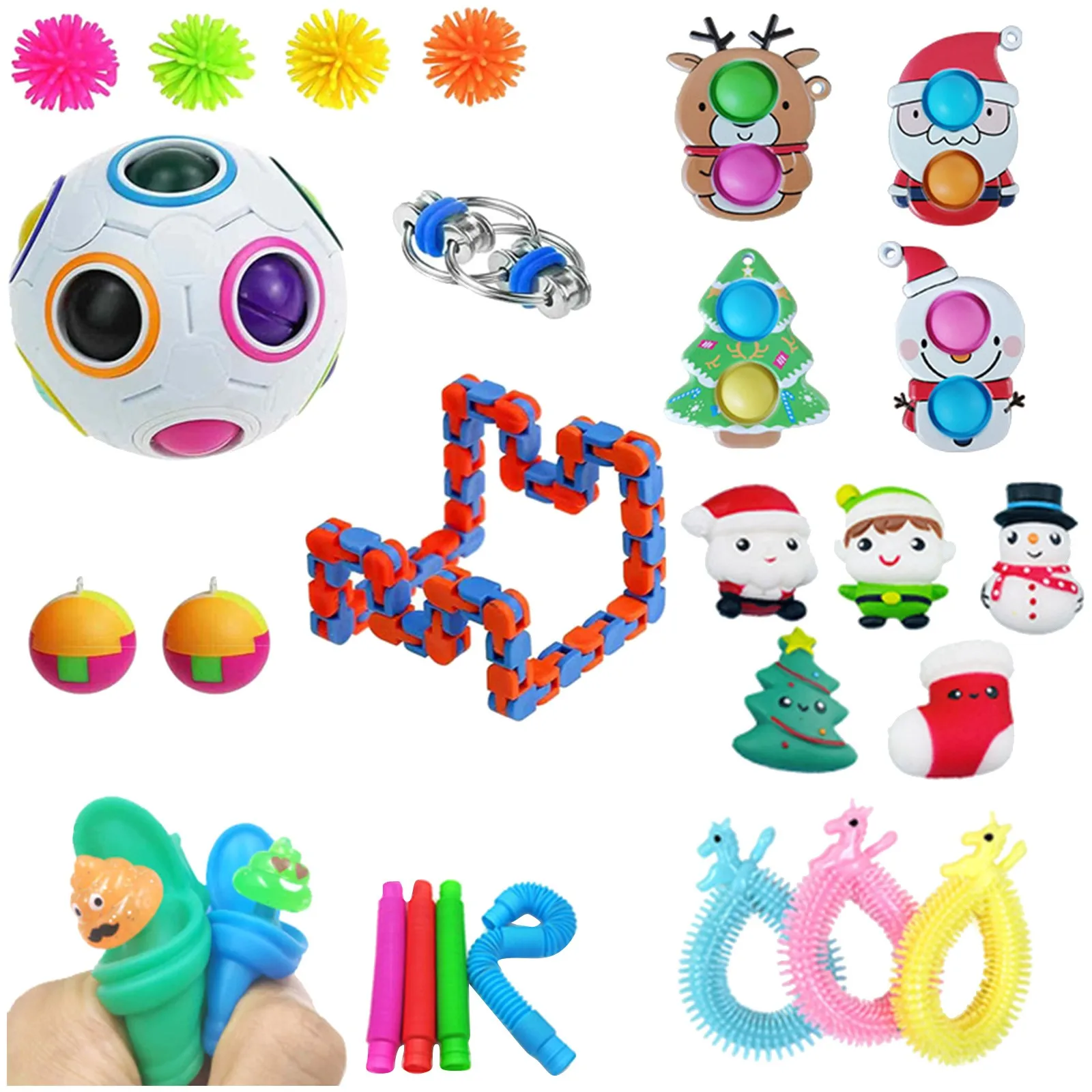 Christmas Fidget 3d Stitchable Toy Silicone Push Bubble Reliver Stress Toys Rainbow Squeeze Sensory Decompression Toys 
Christmas Fidget 3d Stitchable Toy Silicone Push Bubble Reliver Stress Toys Rainbow Squeeze Sensory Decompression Toys