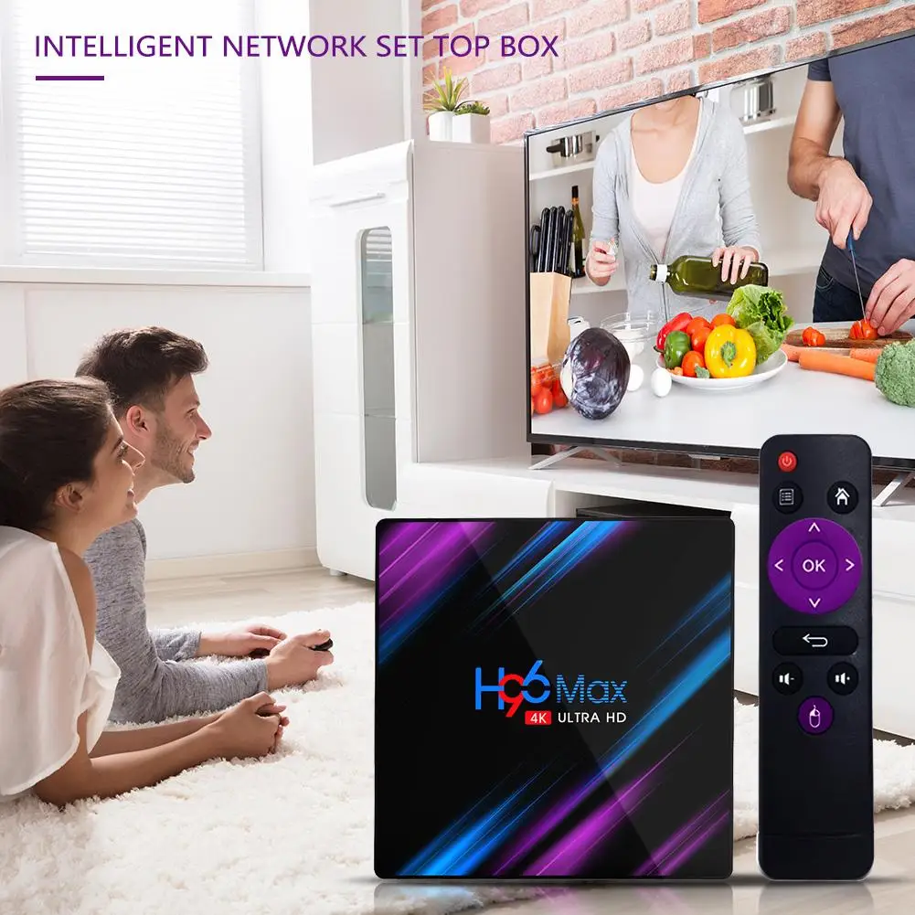 H96 Max-3318 Android 9.0 4G and 64G 2.4G/5G WIFI BT4.0 Set Top Box with Remote Control Voice Band Gyroscope for Tablet Computers
H96 Max-3318 Android 9.0 4G and 64G 2.4G/5G WIFI BT4.0 Set Top Box with Remote Control Voice Band Gyroscope for Tablet Computers