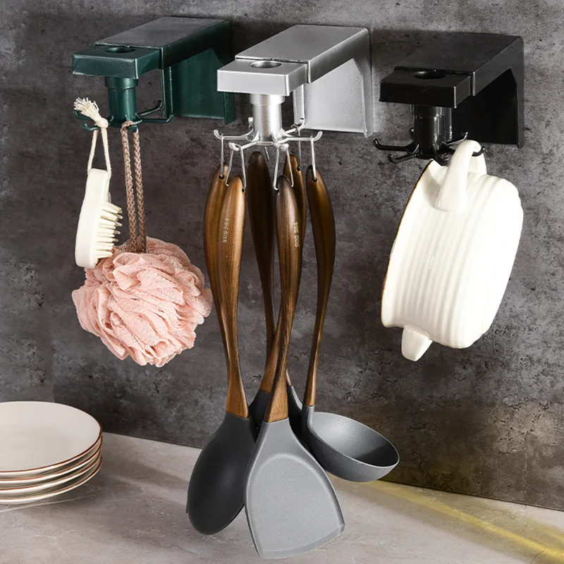6 Hooks Simple Non-perforated Plastic ABS Kitchen Shelf Multifunctional Rotating Retractable Bathroom Wall Seamless Hook
6 Hooks Simple Non-perforated Plastic ABS Kitchen Shelf Multifunctional Rotating Retractable Bathroom Wall Seamless Hook