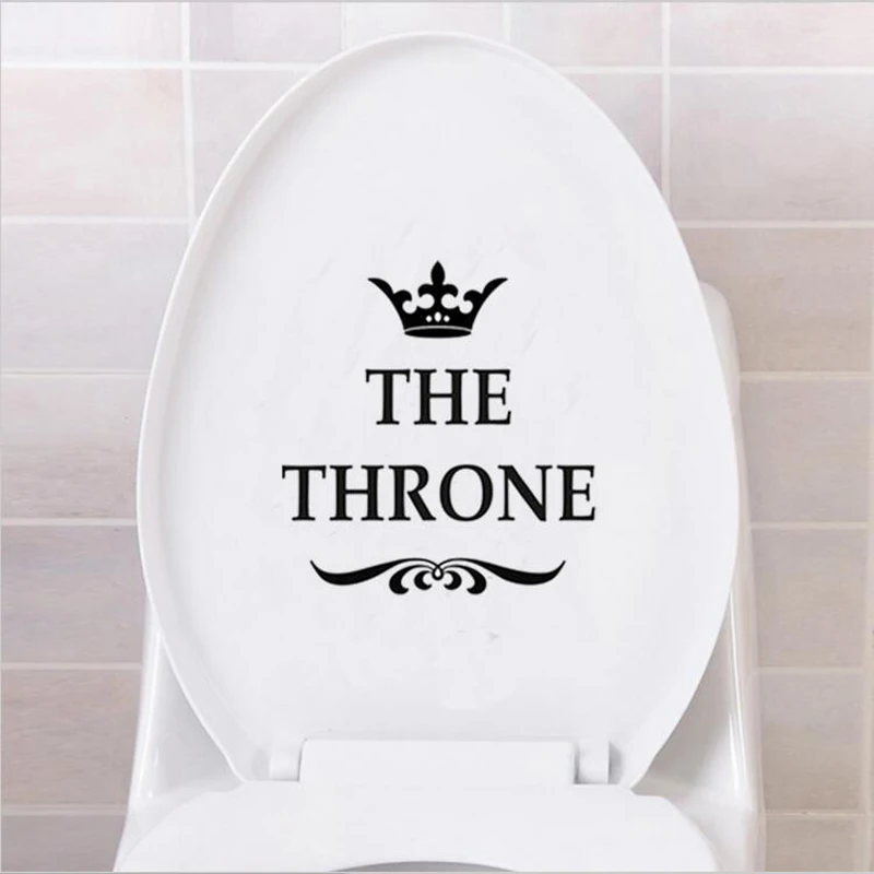 Creative Vinyl The Throne Funny Interesting Bathroom Wall Sticker Bathroom For Home Decor Adhesive Poster Background Stickers
Creative Vinyl The Throne Funny Interesting Bathroom Wall Sticker Bathroom For Home Decor Adhesive Poster Background Stickers