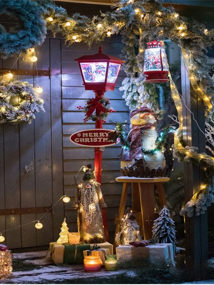 Christmas Electric Snow Music Street Lights Iron Christmas Decoration Metal Snow Street Lights Emitting Xmas Outdoor Ornaments
Christmas Electric Snow Music Street Lights Iron Christmas Decoration Metal Snow Street Lights Emitting Xmas Outdoor Ornaments