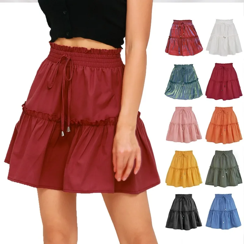 High Waist Elastic Solid Mini Lace up Skirt Women Sexy Pleated Woman Skirts Harajuku Skirts Womens Clothes Clothing
High Waist Elastic Solid Mini Lace up Skirt Women Sexy Pleated Woman Skirts Harajuku Skirts Womens Clothes Clothing