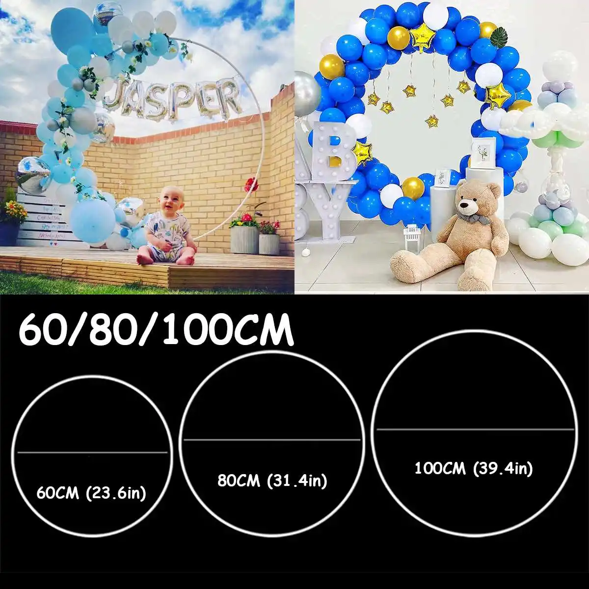 150cm DIY Balloon Arch Plastic Wreath Balloon Hoop Ring for Wedding Birthday Party Decor Kids Baby Shower Circle Garland
150cm DIY Balloon Arch Plastic Wreath Balloon Hoop Ring for Wedding Birthday Party Decor Kids Baby Shower Circle Garland