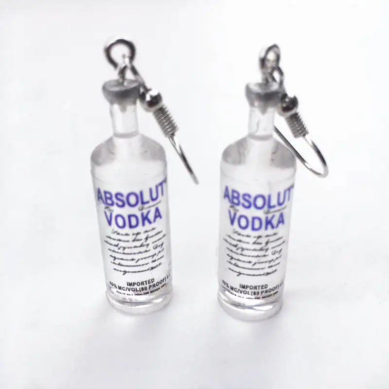 Fashion Creative Simulation Coke Beverage Bottle Mineral Water Bottle Earring Lady Simple Wine Bottle Earring Gift Jewelry Whole
Fashion Creative Simulation Coke Beverage Bottle Mineral Water Bottle Earring Lady Simple Wine Bottle Earring Gift Jewelry Whole