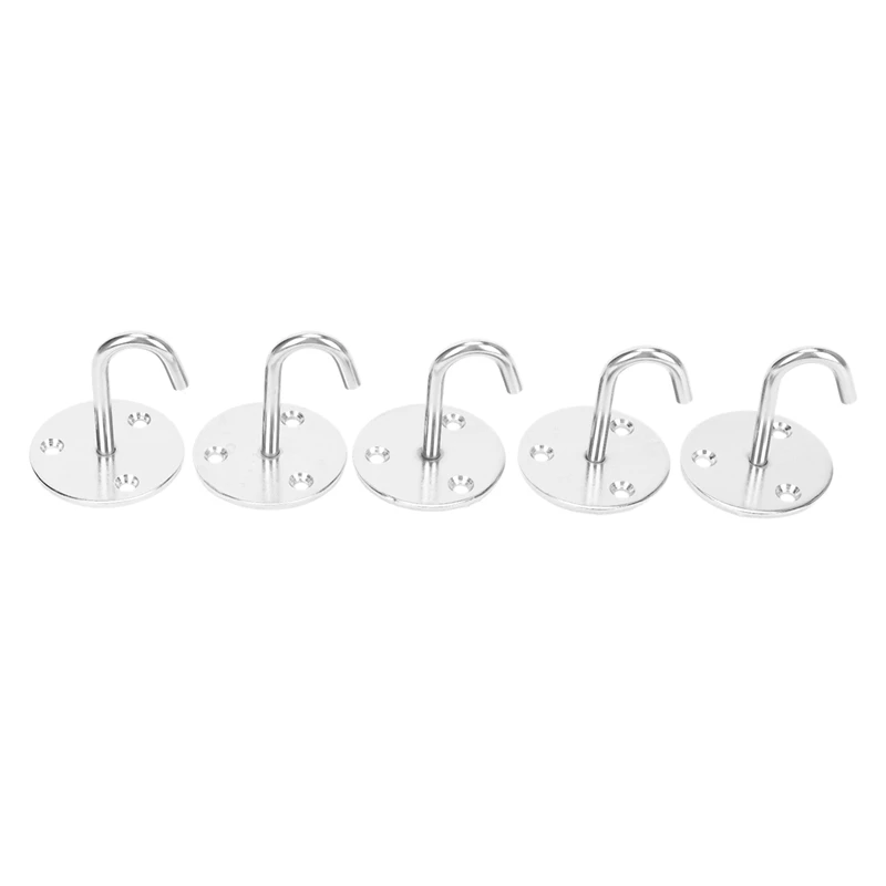 5-Piece Wall-Mounted Ceiling Hook Stainless Steel Round Base Ceiling Hook For Hanging Plant Baskets
5-Piece Wall-Mounted Ceiling Hook Stainless Steel Round Base Ceiling Hook For Hanging Plant Baskets