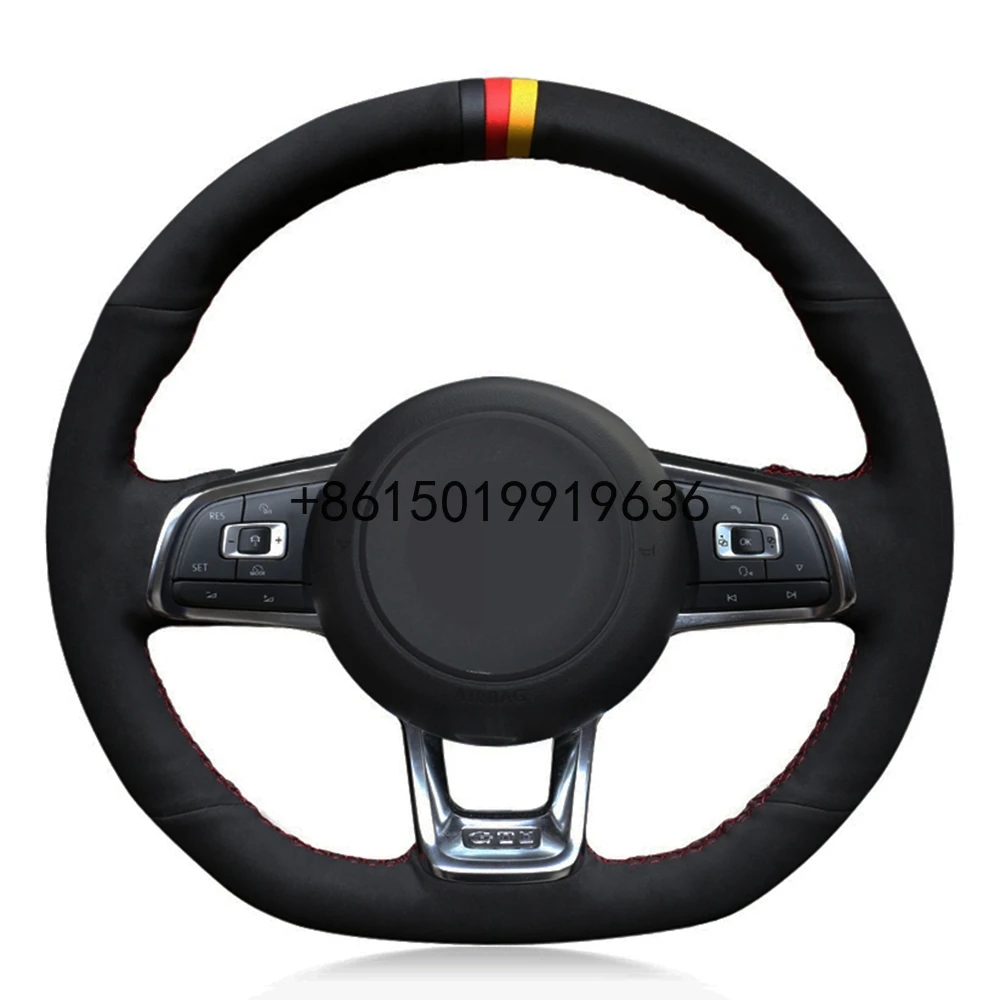 Чехол рулевого колеса автомобиля DIY черная замша для Volkswagen Jetta GLI Golf 7 GTI MK7 Golf GTI 2015-2020 Golf R 2015-2019
Чехол рулевого колеса автомобиля DIY черная замша для Volkswagen Jetta GLI Golf 7 GTI MK7 Golf GTI 2015-2020 Golf R 2015-2019