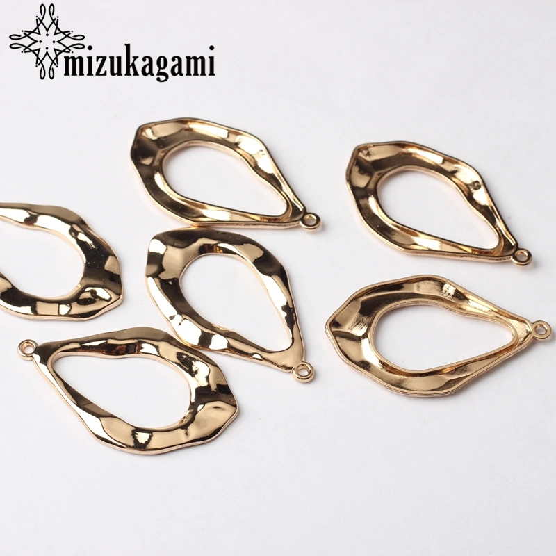 6pcs/lot 26*43mm Zinc Alloy Golden Water Drop Pendant Charms For DIY Fashion Necklace Jewelry Earrings Accessories | Украшения и
