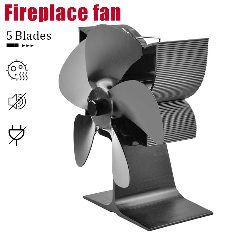 5 лопастей, новый вентилятор для камина с питанием от нагрева, черный вентилятор для дровяной горелки, экологический вентилятор, тихий бытов...
5 лопастей, новый вентилятор для камина с питанием от нагрева, черный вентилятор для дровяной горелки, экологический вентилятор, тихий бытов...