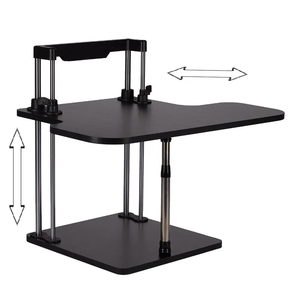 Sit/Stand Desk Riser Height Adjustable Lightweight Standing Laptop Desk Notebook/Monitor Holder Stand With Keybaord tray DLJ02
Sit/Stand Desk Riser Height Adjustable Lightweight Standing Laptop Desk Notebook/Monitor Holder Stand With Keybaord tray DLJ02