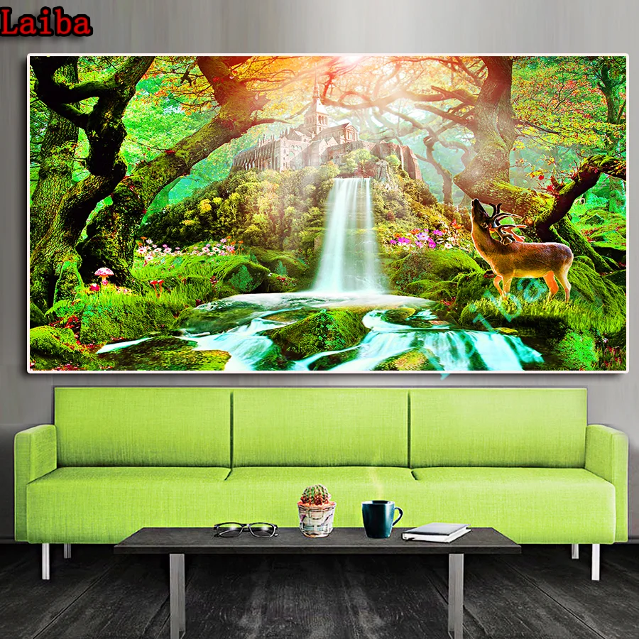DIY Full Round square Drill Forest landscape elk Diamond PaintingCross Stitch 3D Diamond puzzle Embroidery Mosaic Painting Decor
DIY Full Round square Drill Forest landscape elk Diamond PaintingCross Stitch 3D Diamond puzzle Embroidery Mosaic Painting Decor