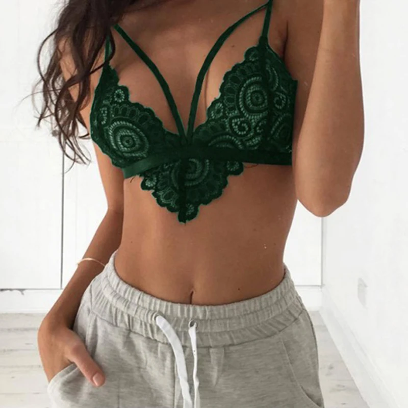 Sexy Lace Women's Bras Chest Wrap Sexy Lingerie Brassiere Casual V-Neck Camisole Push Up Female Underwear Hot Sale Black
Sexy Lace Women's Bras Chest Wrap Sexy Lingerie Brassiere Casual V-Neck Camisole Push Up Female Underwear Hot Sale Black