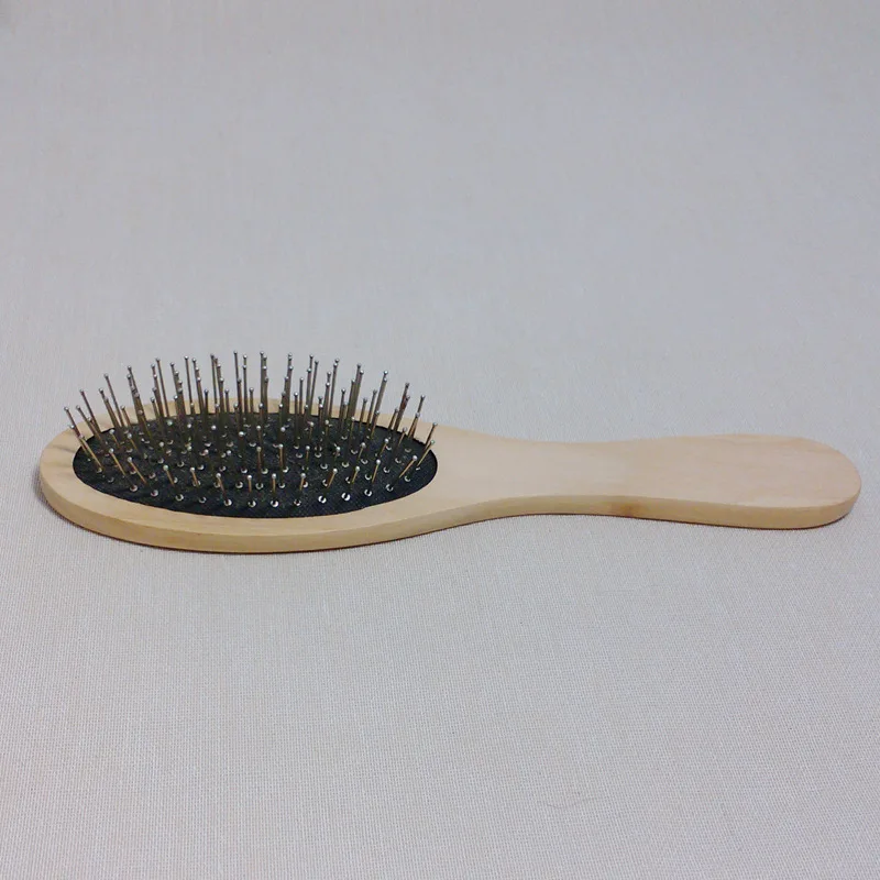 New Wooden Handle Massage Hair Brush with Metal Pins Message Comb with Black Air Cushion M88
New Wooden Handle Massage Hair Brush with Metal Pins Message Comb with Black Air Cushion M88