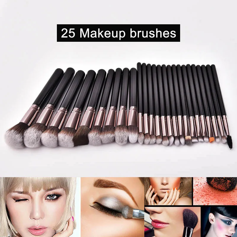 Набор кистей для макияжа, 25 шт.
Набор кистей для макияжа, 25 шт.