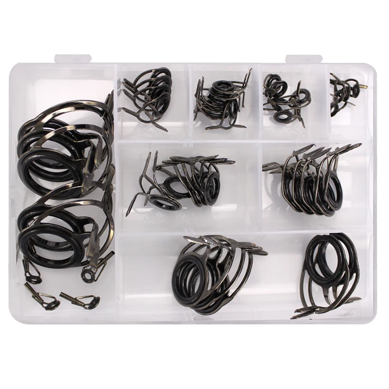 45 Fishing Rod Eyes Ceramic Fishing Rod Guides Line Repair Tip Tops Rings W/ Box
45 Fishing Rod Eyes Ceramic Fishing Rod Guides Line Repair Tip Tops Rings W/ Box