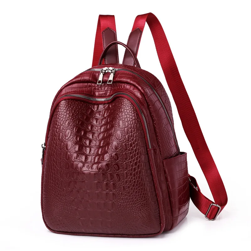 3D Alligator Print Women Backpack Luxury Design School Bags for Teenage Girls Travel Backpacks PU Leather Bagpack
3D Alligator Print Women Backpack Luxury Design School Bags for Teenage Girls Travel Backpacks PU Leather Bagpack
