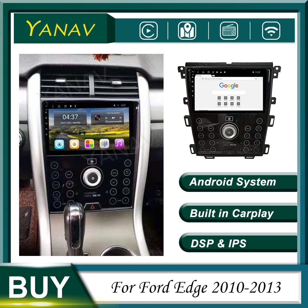 Car Radio For Ford Edge 2010-2013 Android 2 Din GPS Navigation Auto Video Audio Multimedia MP3 Player Built in Wireless Carplay
Car Radio For Ford Edge 2010-2013 Android 2 Din GPS Navigation Auto Video Audio Multimedia MP3 Player Built in Wireless Carplay