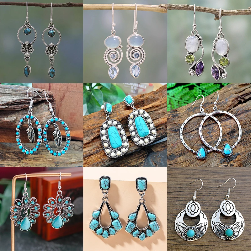 GANXIN Boho Drop Earrings For Women Fashion Green Crystal Stone Ear Hook Studs Office Girl Vintage Gifts Jewelry Earring kolczyk
GANXIN Boho Drop Earrings For Women Fashion Green Crystal Stone Ear Hook Studs Office Girl Vintage Gifts Jewelry Earring kolczyk