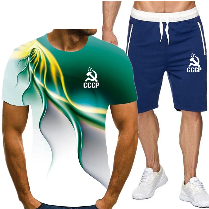 2021 new men's summer casual suit T-shirt + pants two pieces of casual sportswear gym clothing wicking
2021 new men's summer casual suit T-shirt + pants two pieces of casual sportswear gym clothing wicking
