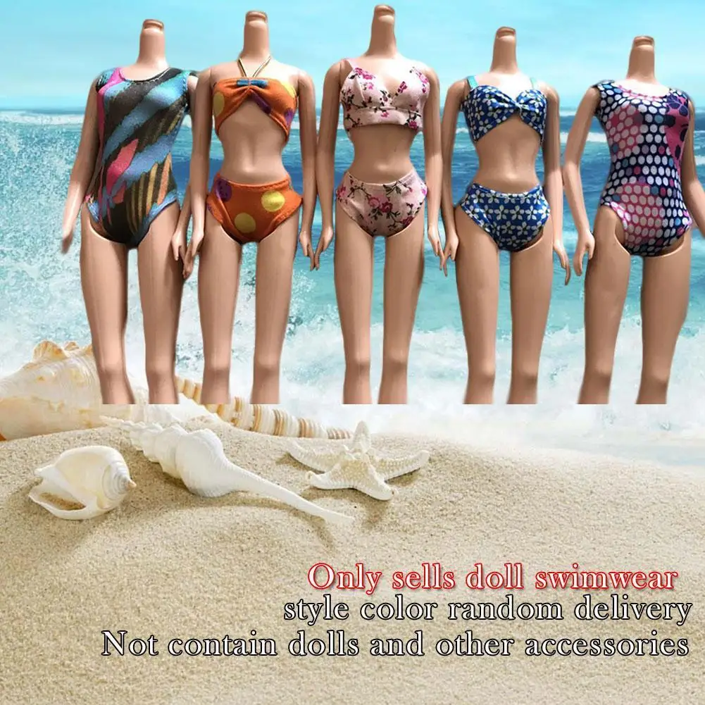 Swimsuits Beach Bikini Bathing Swimwear Outfits For Dolls not contain dolls T6V5