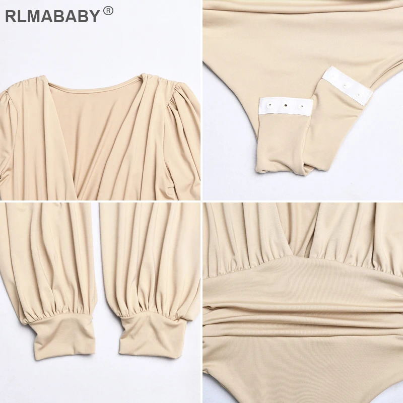 Sexy V Neck Long Sleeve Women Bodysuit Double Layer Ruched Elegant Party Jumpsuit Casual Skinny Club Female White Bodysuit Top
Sexy V Neck Long Sleeve Women Bodysuit Double Layer Ruched Elegant Party Jumpsuit Casual Skinny Club Female White Bodysuit Top