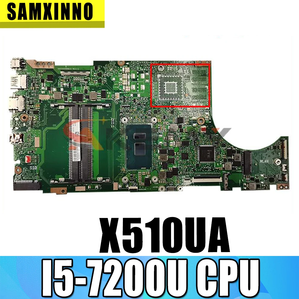 X510UA Laptop Motherboard For ASUS X550UNR X510URO S5100UR S5100U X510UQ Mainboard I5-7200U 100% Test work
X510UA Laptop Motherboard For ASUS X550UNR X510URO S5100UR S5100U X510UQ Mainboard I5-7200U 100% Test work