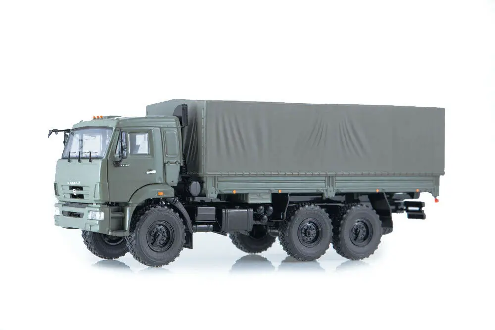 Новые модели в масштабе старта 1 43 КАМАЗ 43118 на борту с палаткой российский