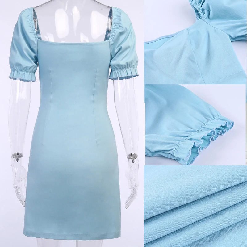 Giyu Sexy Summer Dress Women 2020 Elegant V neck Ruffles Puff Sleeve Mini Dresses Female Solid Casual Backless Short Vestidos
Giyu Sexy Summer Dress Women 2020 Elegant V neck Ruffles Puff Sleeve Mini Dresses Female Solid Casual Backless Short Vestidos