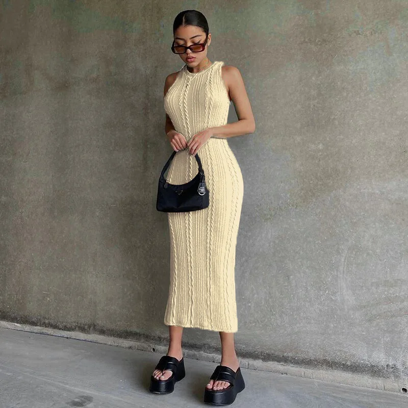 Elegent Knitted O Neck Tank Outwear Maxi Sweater Bandage Sexy Club Party Elegant Clothes Summer Y2K Dress
Elegent Knitted O Neck Tank Outwear Maxi Sweater Bandage Sexy Club Party Elegant Clothes Summer Y2K Dress
