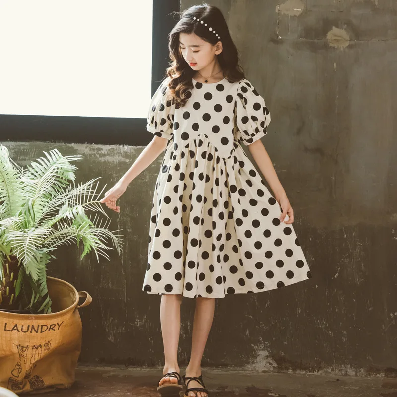 6 To 16 Years, Girls Summer Midi Dress Cotton 2021 New Kids Dresses for Children Teen Dot Dress Baby Princess Dress Cute,# 6215
6 To 16 Years, Girls Summer Midi Dress Cotton 2021 New Kids Dresses for Children Teen Dot Dress Baby Princess Dress Cute,# 6215