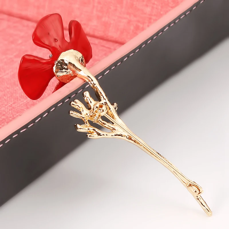 Vintage Floral Red Poppy Flower Pins Brooches Women Jewelry Decorative Clothing Accessories
Vintage Floral Red Poppy Flower Pins Brooches Women Jewelry Decorative Clothing Accessories