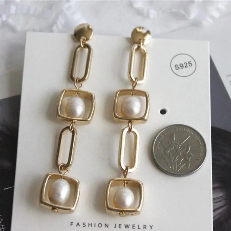 Linmouge Long Dangle Taseel Earrings For Women Geometry Square With Pearl Luxury Trendy Female Party Temperament Jewelry EG39 
Linmouge Long Dangle Taseel Earrings For Women Geometry Square With Pearl Luxury Trendy Female Party Temperament Jewelry EG39